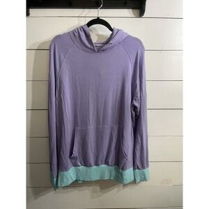 Jambys House Hoodie Purple Soft Stretch Pullover Hooded Sweatshirt Unisex‎ L